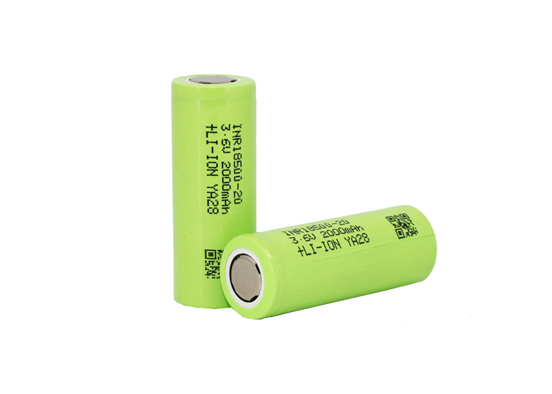 INR18500-20 Rechargeable 18500 3.6V 2000mAh Li-ion Battery