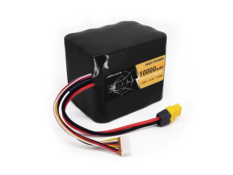 Li-ion Battery Pack 21.6V 10Ah 21700 6S2P with AMASS XT60 for UAV FPV Drone