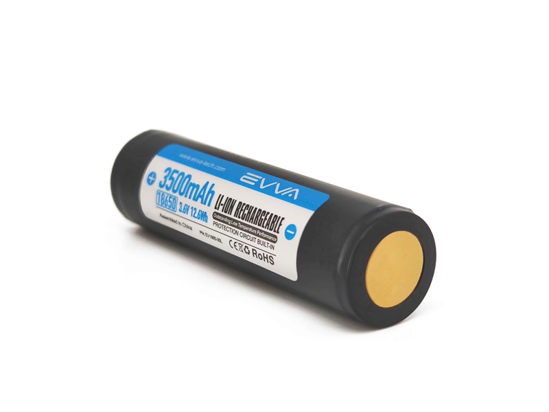 Superior Low Temperature Performance 3.6V 3500mAh Rechargeable 18650 Li-ion Battery Protected Button Top Torch Battery