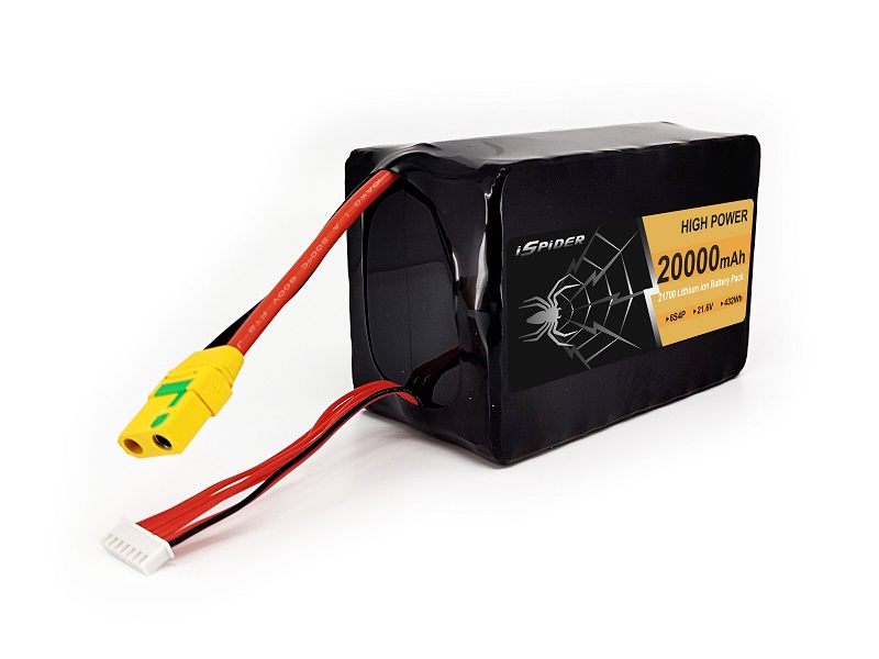 22.2V 6S 20000mAh 18650 21700 6S4P High Power FPV Drone Battery UAV Battery